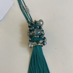 Mixit NWT Double Strand Green Beaded Necklace So PRETTY!! Gold Metal